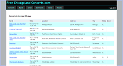 Desktop Screenshot of freechicagolandconcerts.com